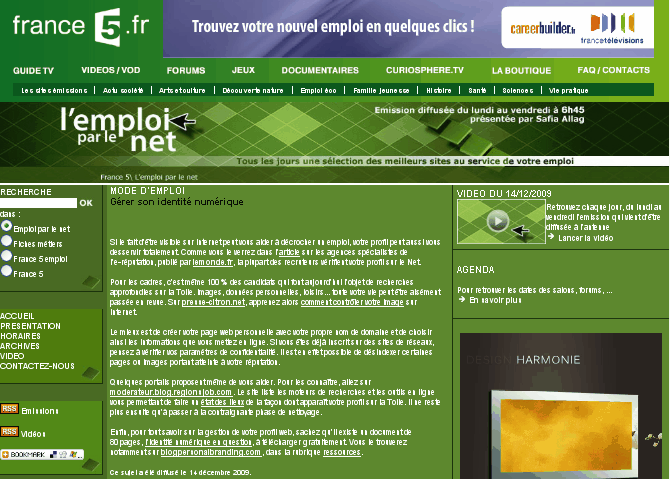 France 5 gerer son identite numerique France 5 gerer son identite numerique