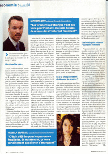 Courrier de l'Atlas-fadhila brahimi-fb associes-coach-multiculturel