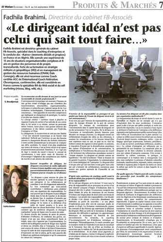 El Watan-coaching dirigeant-fadhila brahimi-fb associes
