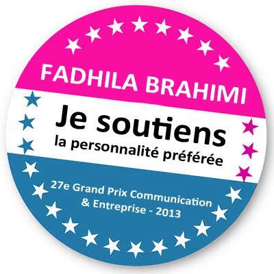 Fadhila_Brahimi_Prix_Personnalite_Ecommunicante_Badge